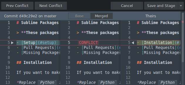 sublime merge split hunk